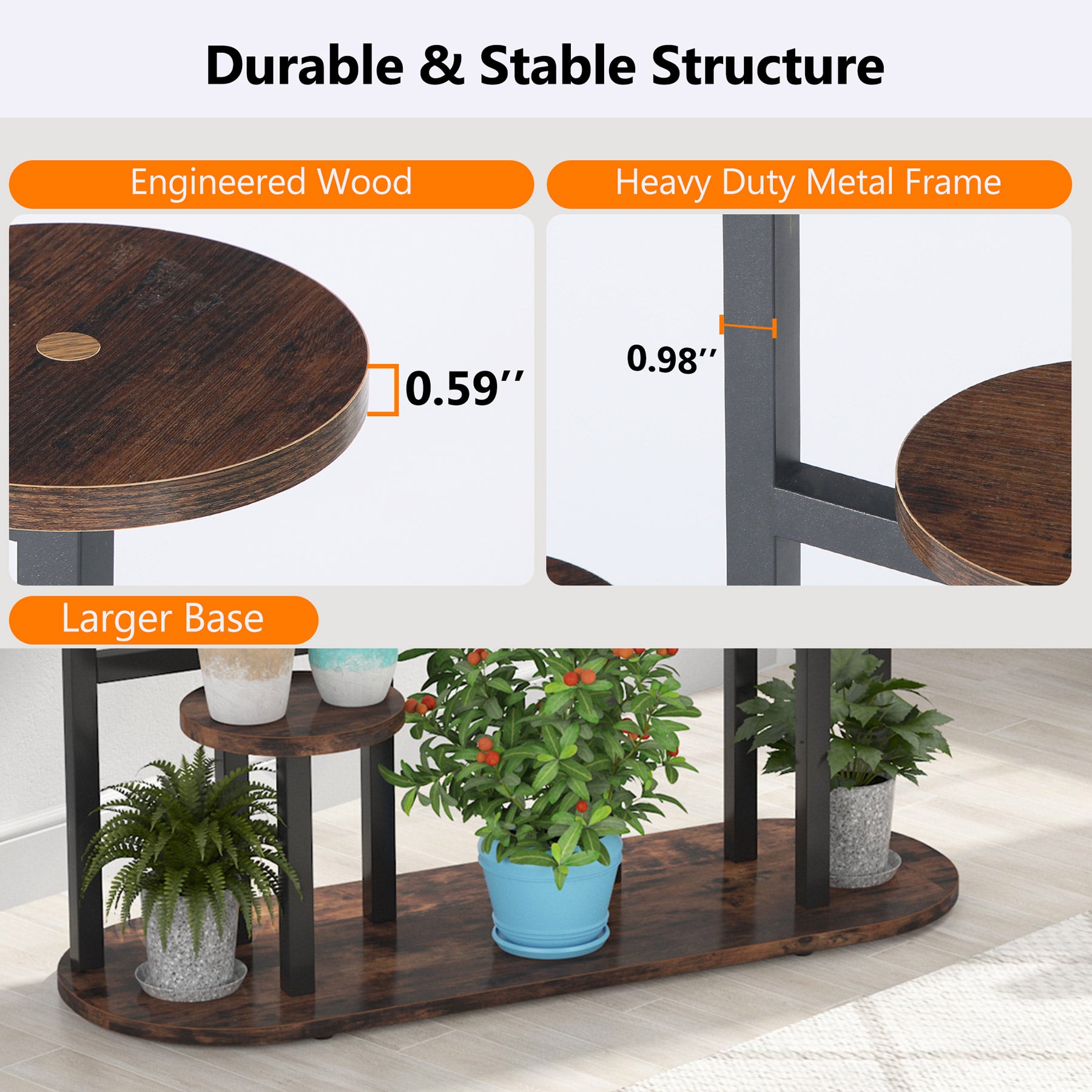 Multi-Tiered Plant Stand 11 Potted Flower Shelf